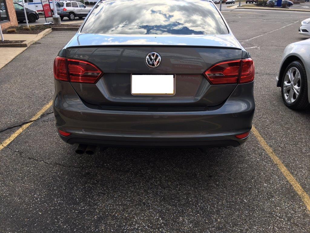 Back of Volkswagen